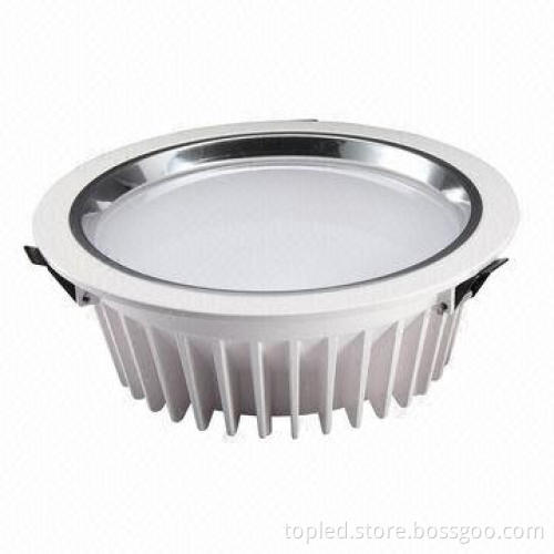 Epistar/BridgeLux/Cree 30W LED Downlight with 80Ra CRI, Sized 8-inch and 2,400lm Luminous Flux